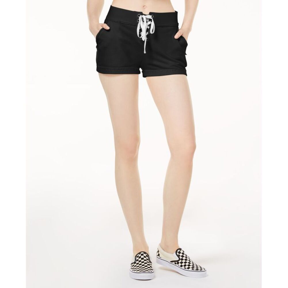 Material Girl Active Juniors Cotton Terry Lace Up Shorts